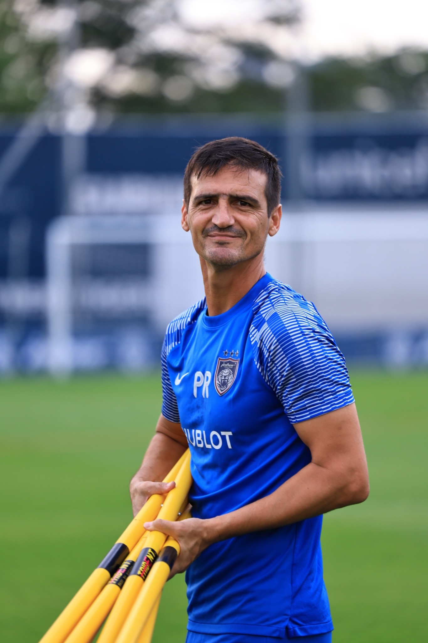 Pablo Ricchetti durante un entrenamiento